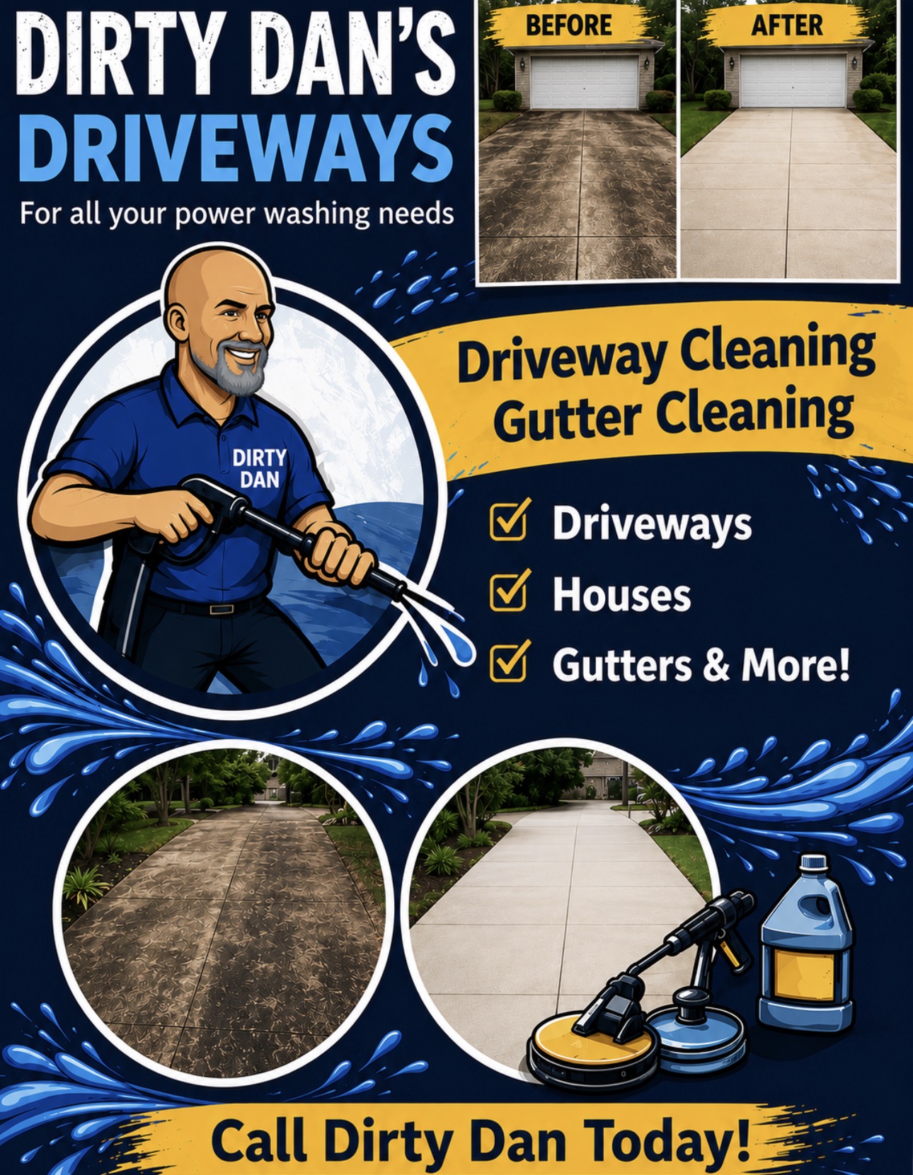 Dirty Dan's Driveways — Driveways, Houses, Gutters & More